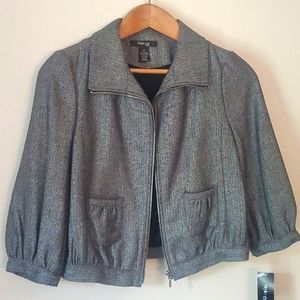 Style & Co. Petite Frosted Herringbone Jacket